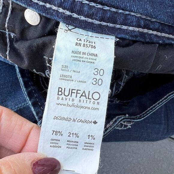 Buffalo David Bitton, Brady-X, Buckle mens 30 x 30 jeans, Straight Stretch - Picture 2 of 6